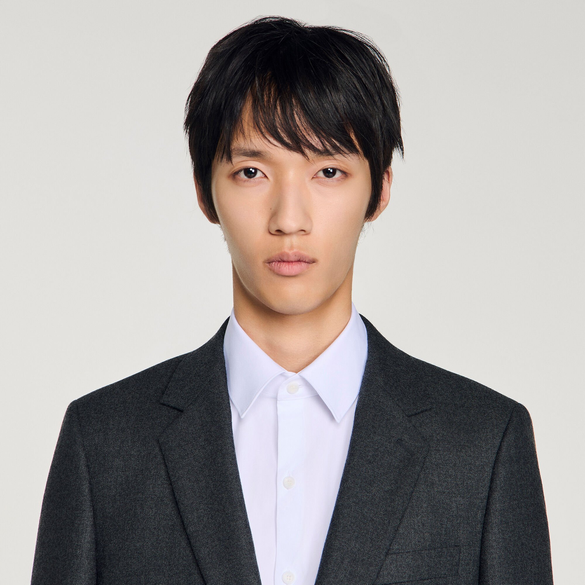 Tailored Virgin Wool Suit Jacket