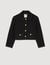 Peter Pan collar cropped jacket