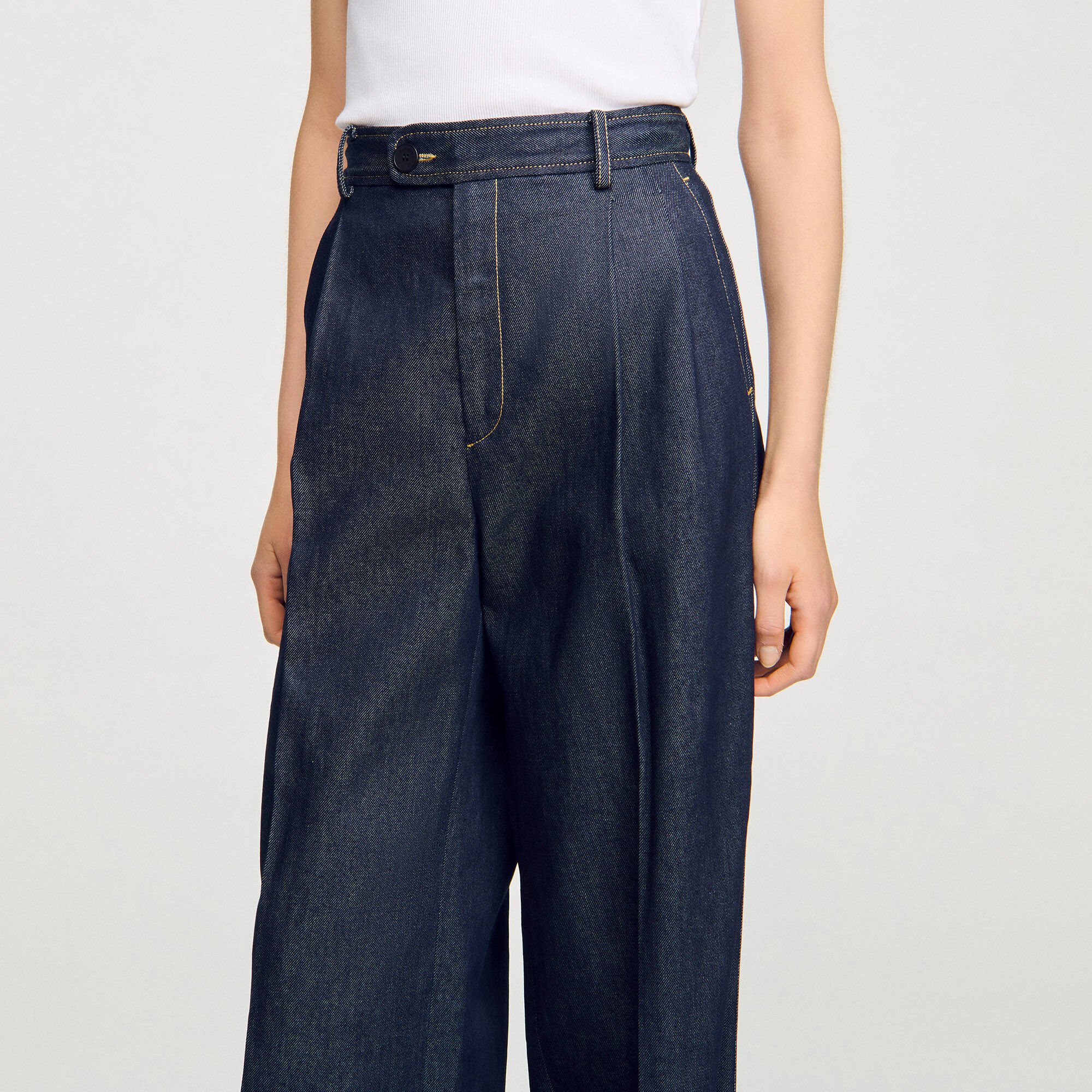 Denim suit trousers