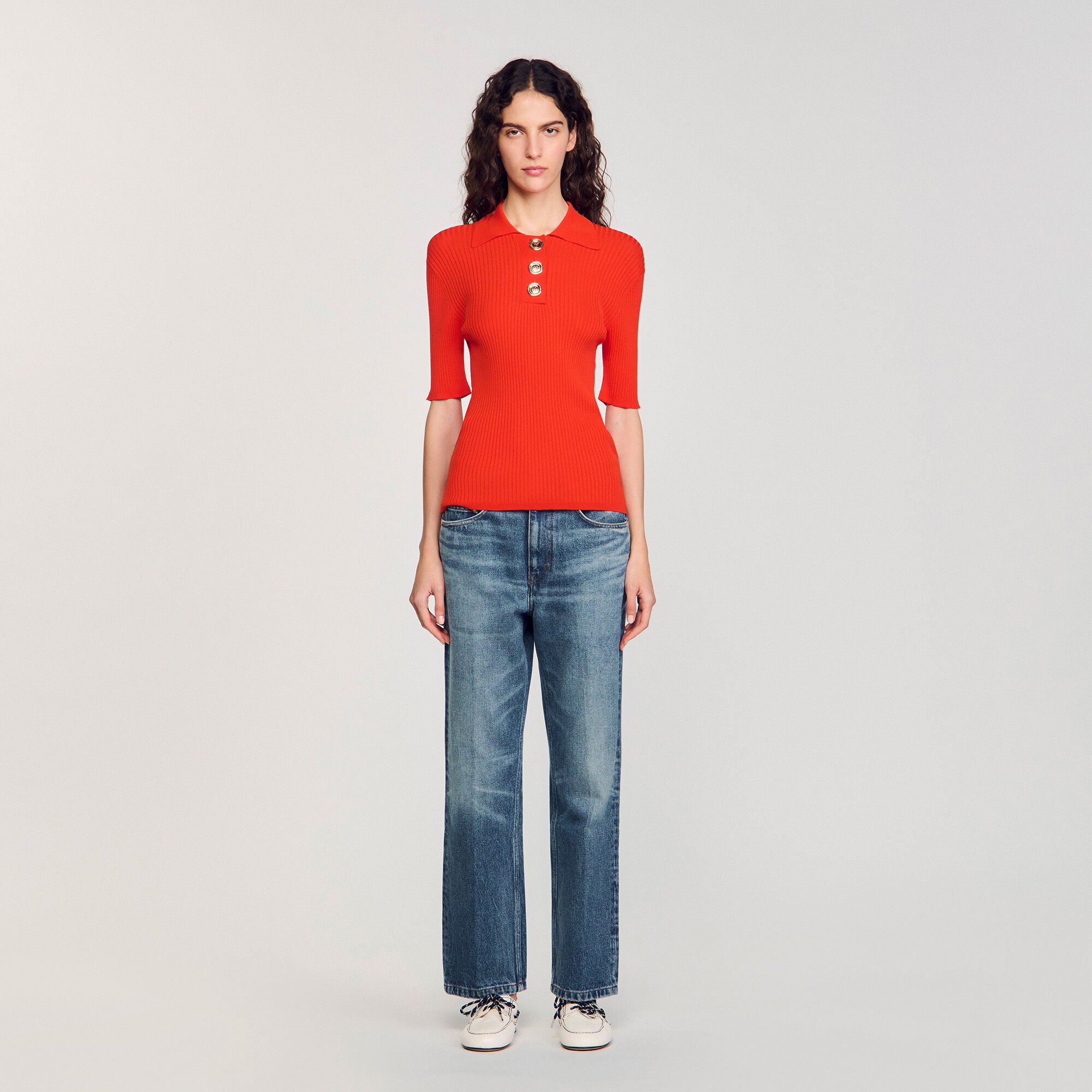 Polo-neck sweater