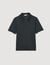 Knitted polo shirt with zip collar