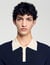 Two-tone polo shirt