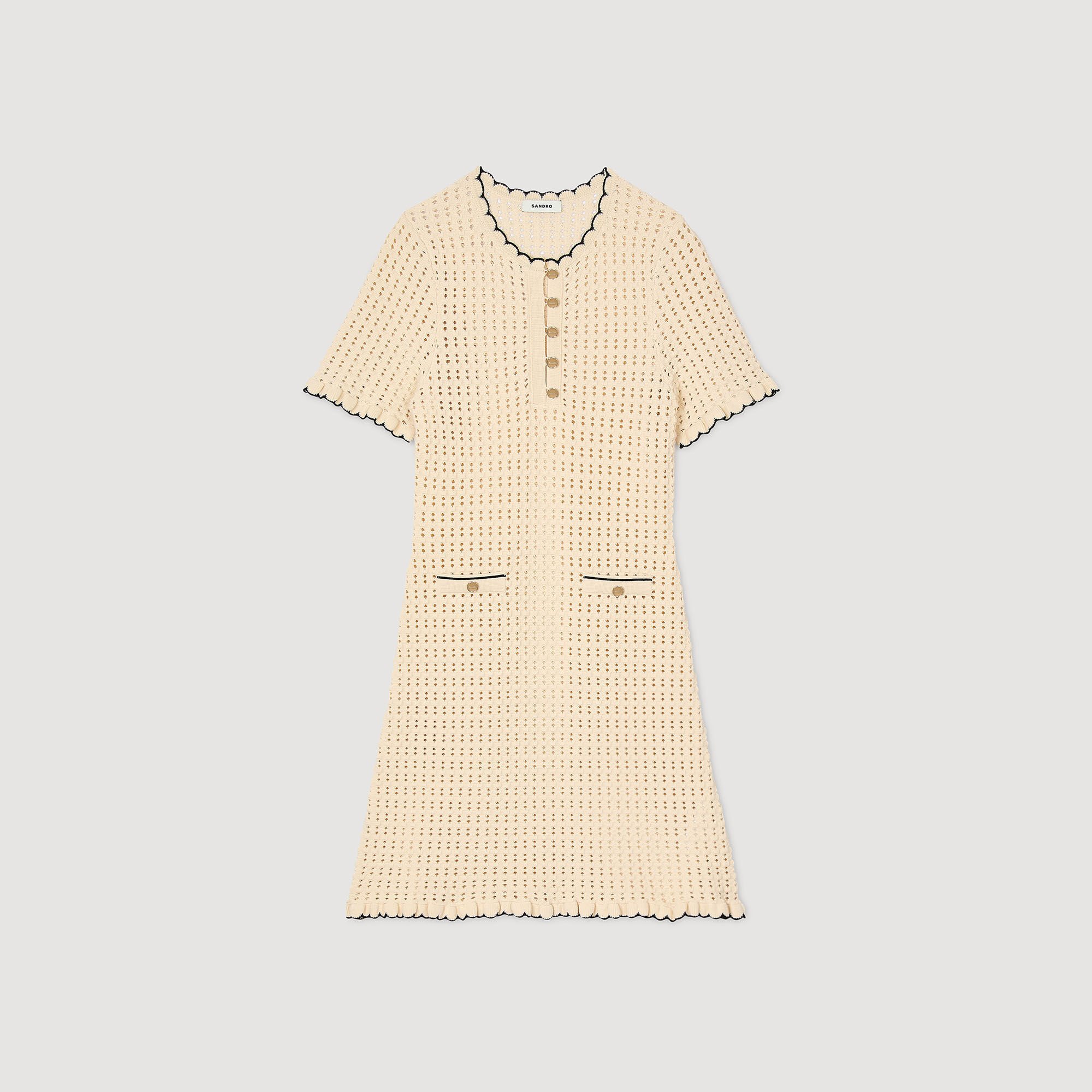 Mini knit dress
