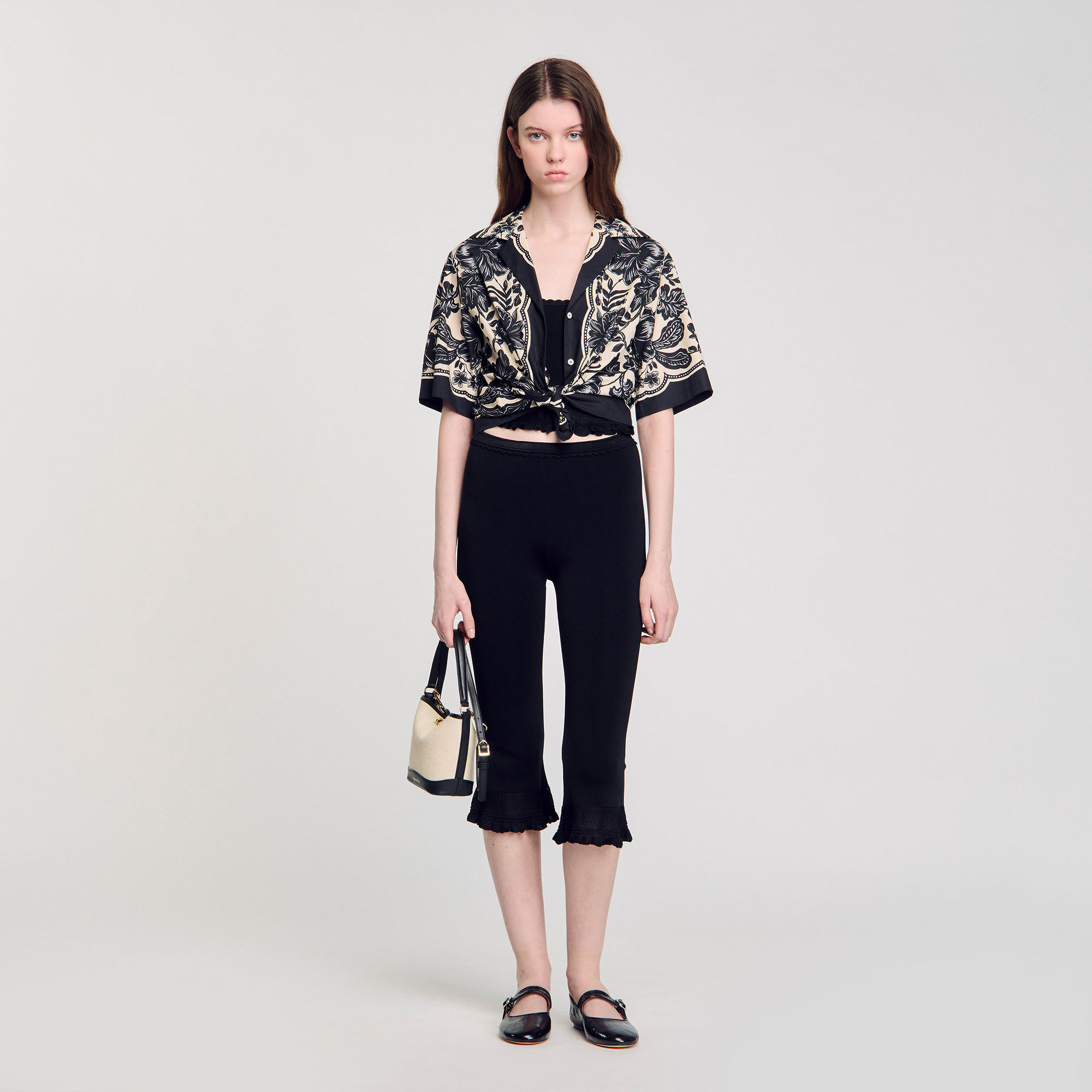 完璧 Women For beige / white bag small Tangoso | Paris Sandro バッグ