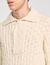 Chunky knit polo neck sweater