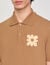 Polo shirt with flower patch