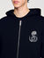 Zip-up cardigan with snake detail