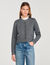 Cardigan with ruffle collar