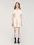 Pointelle knit mini dress