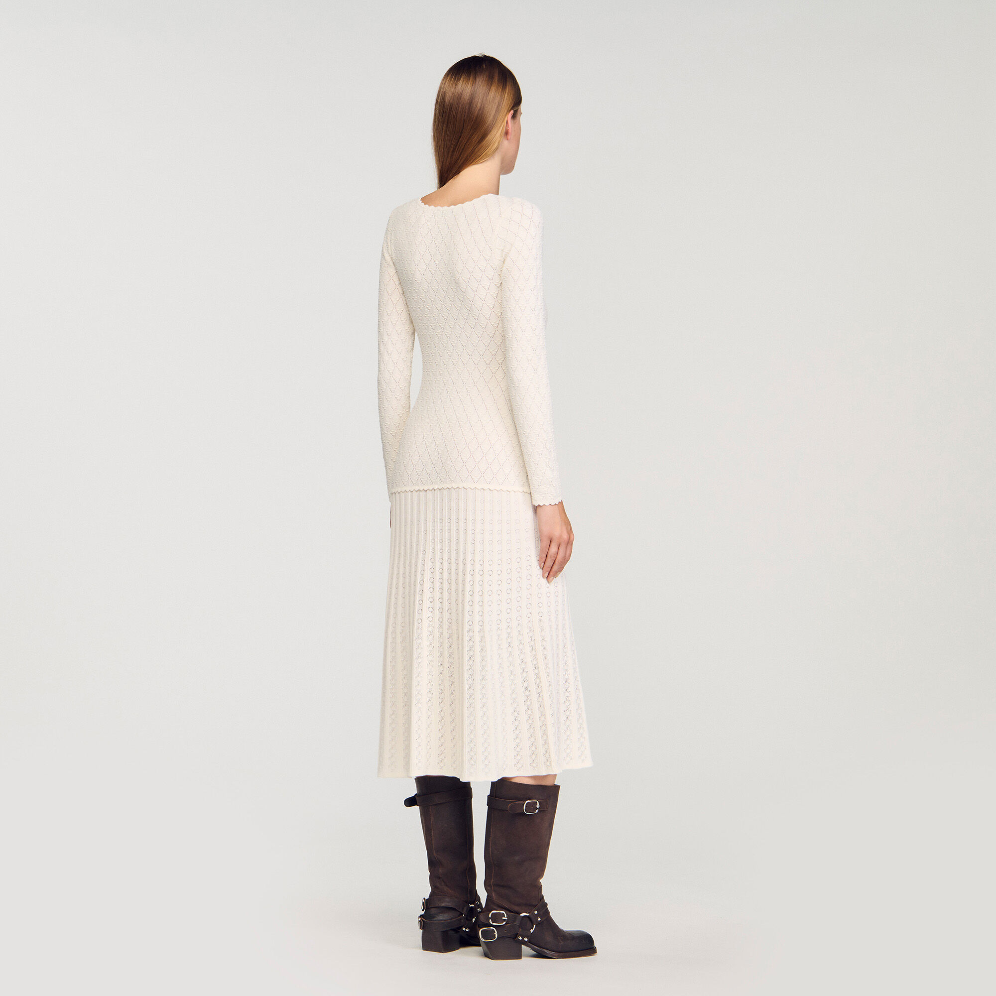 Fancy knit midi dress