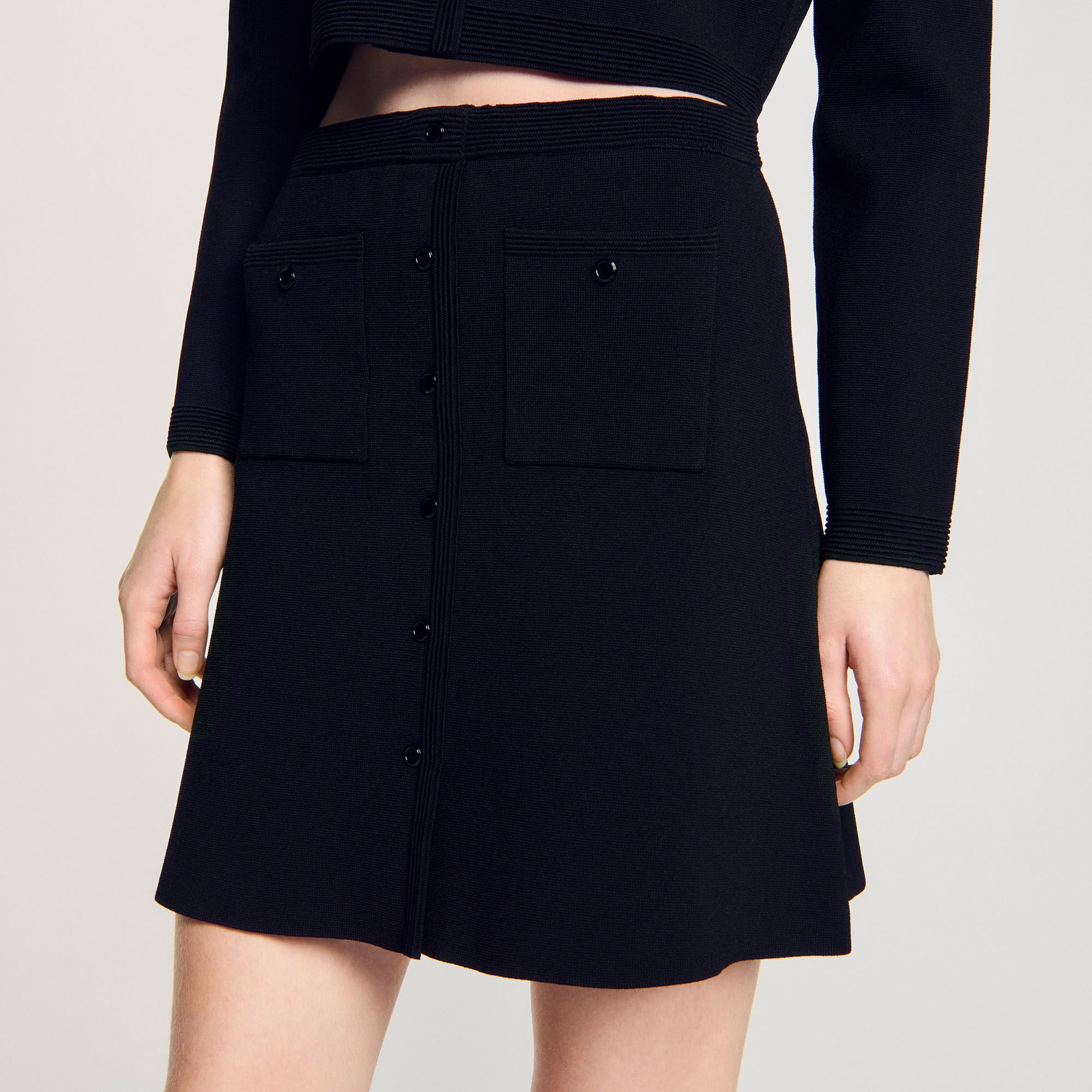 Mini knit skirt