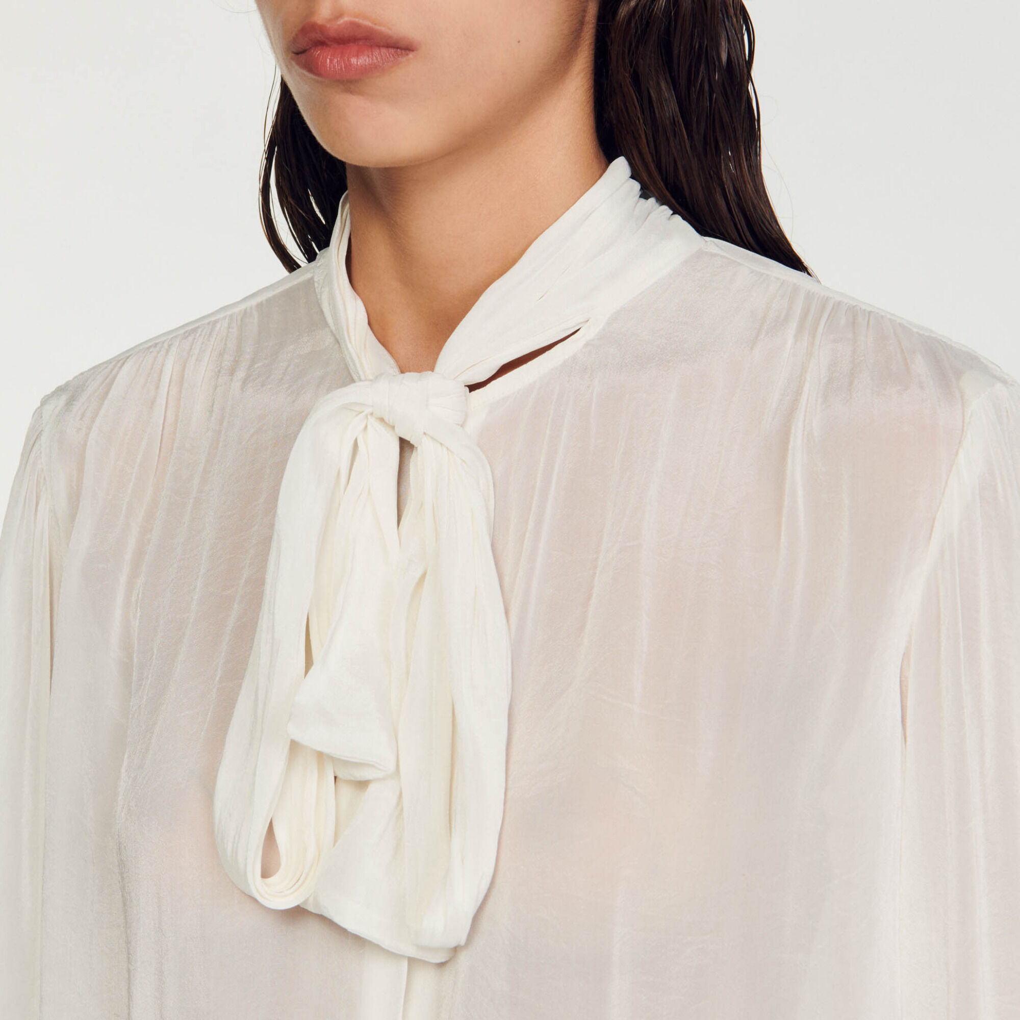 Pussy bow blouse