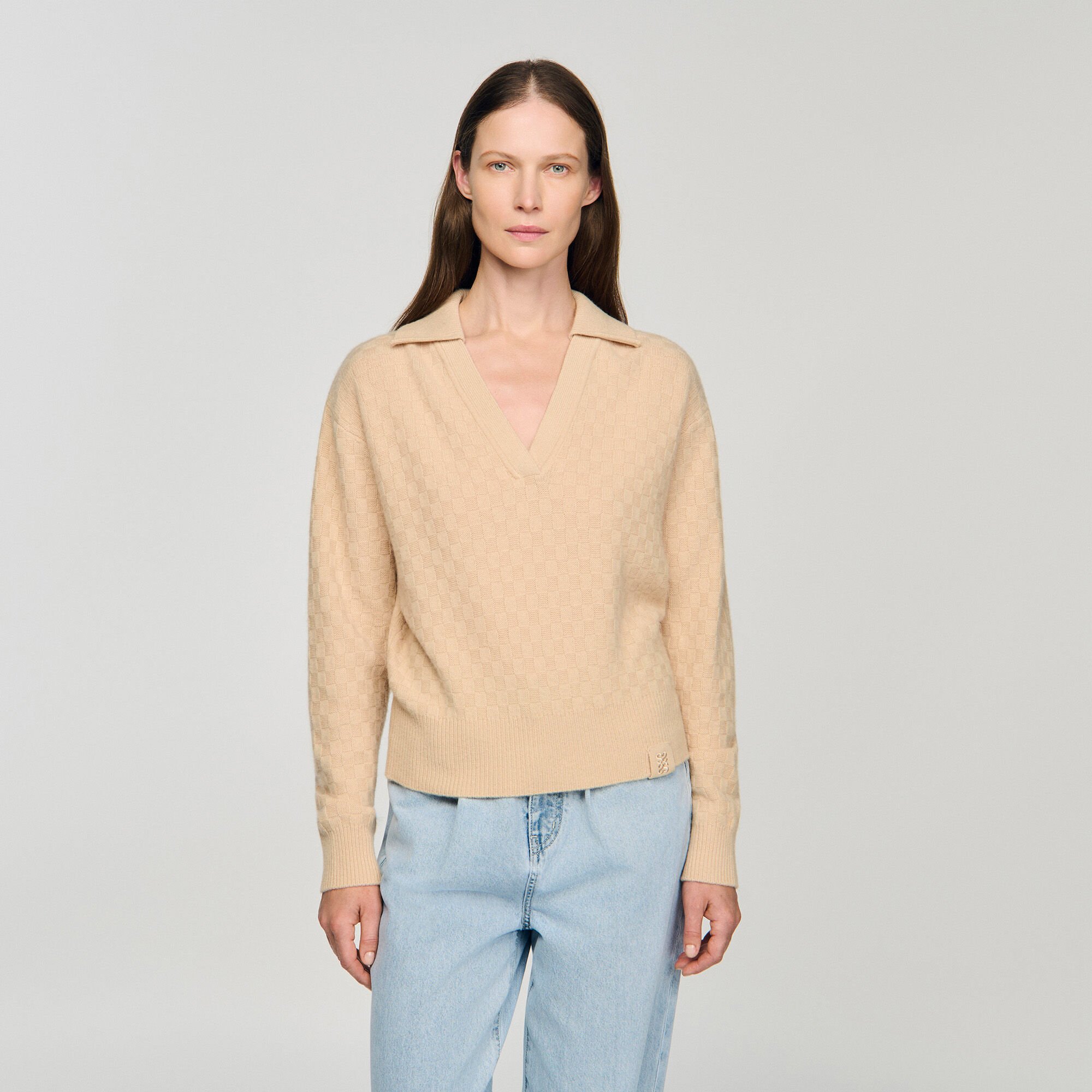 Polo-neck sweater