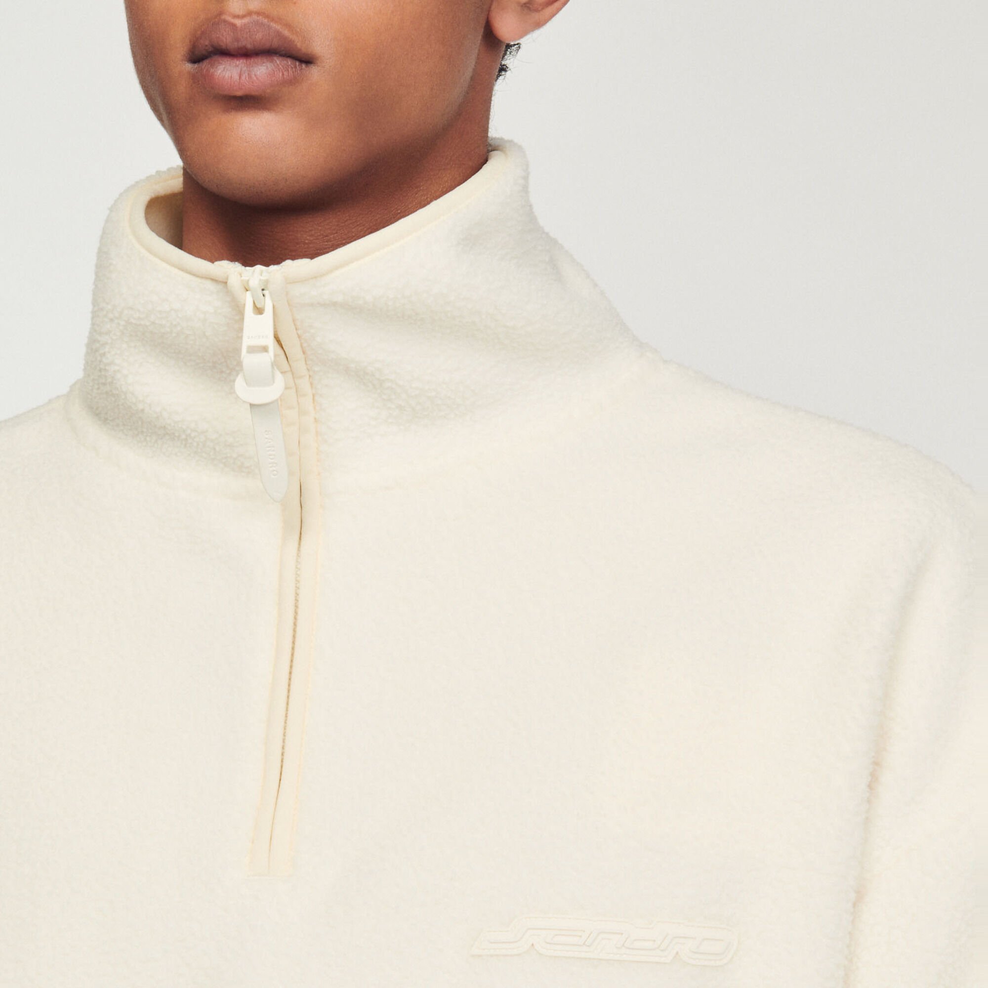 High-neck fleece