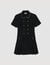 Mini buttoned tweed dress
