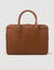 Large grained leather briefcase