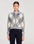Argyle pattern cardigan