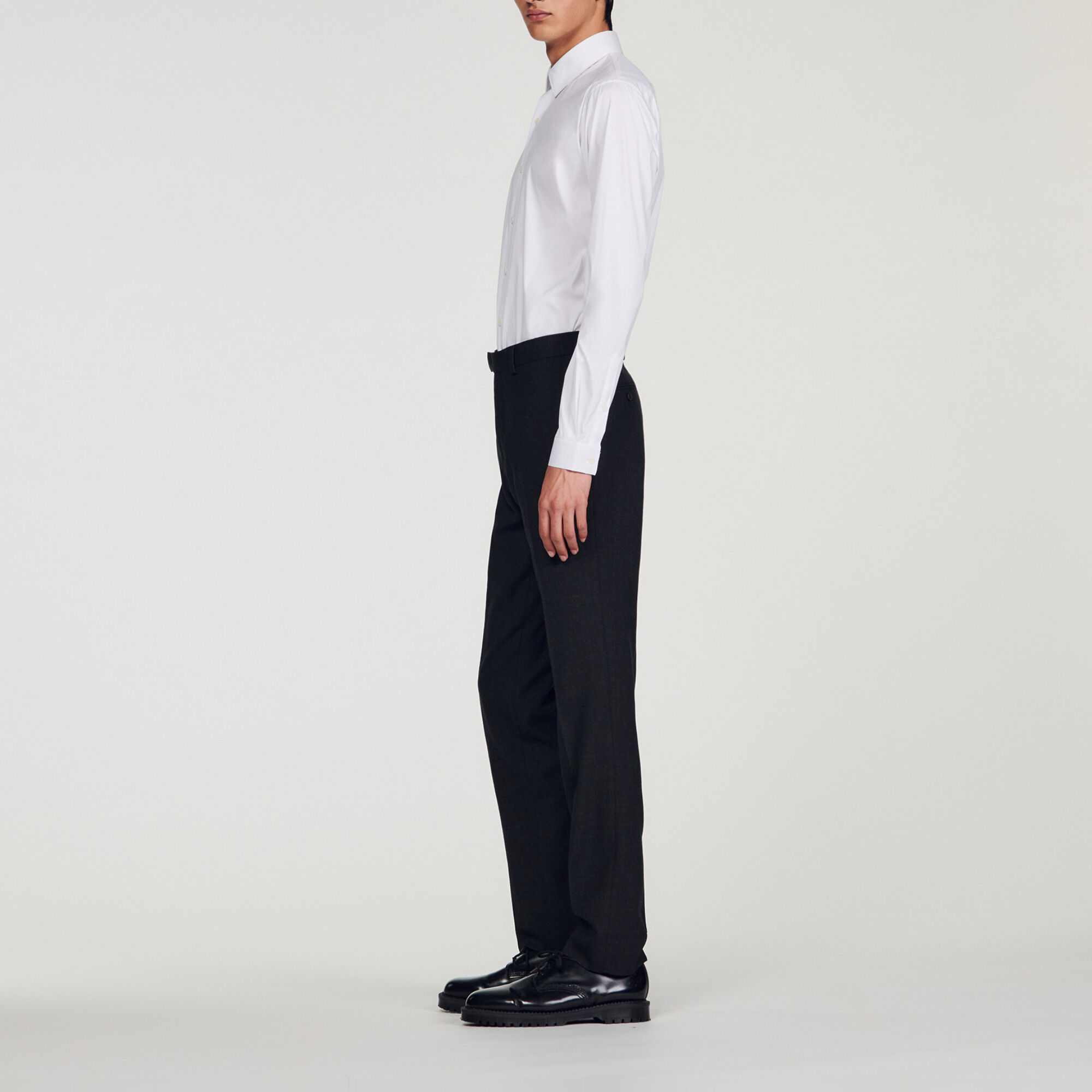 Wool suit trousers
