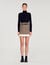 Mini skirt with removable belt
