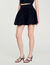 Short sequinned skater skirt