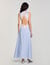 Striped maxi dress with lace