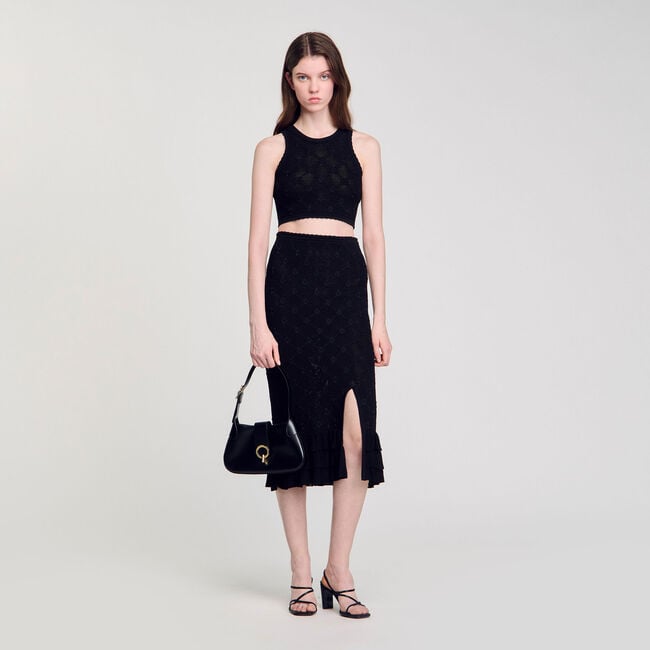 Decorative knit top