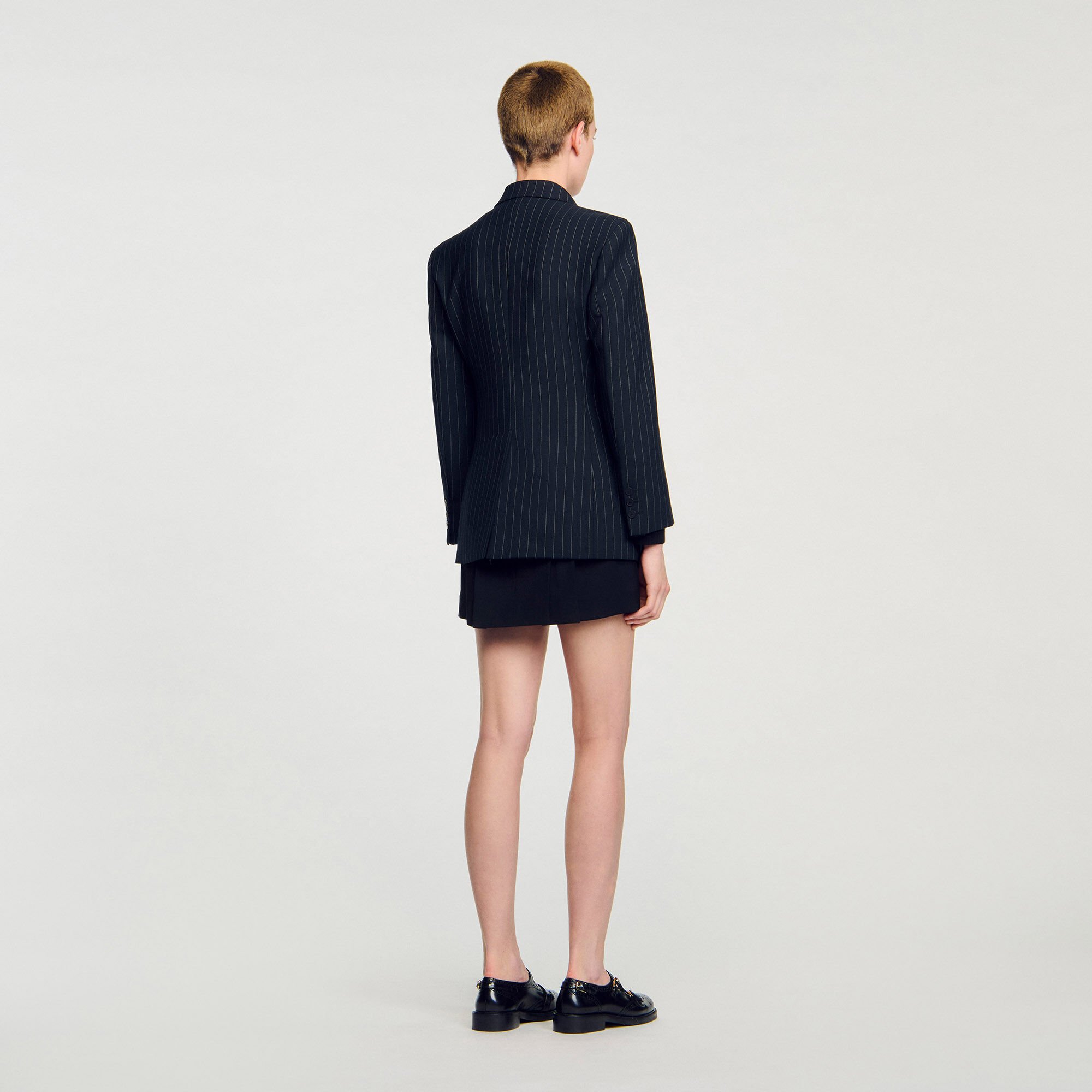 Striped suit jacket