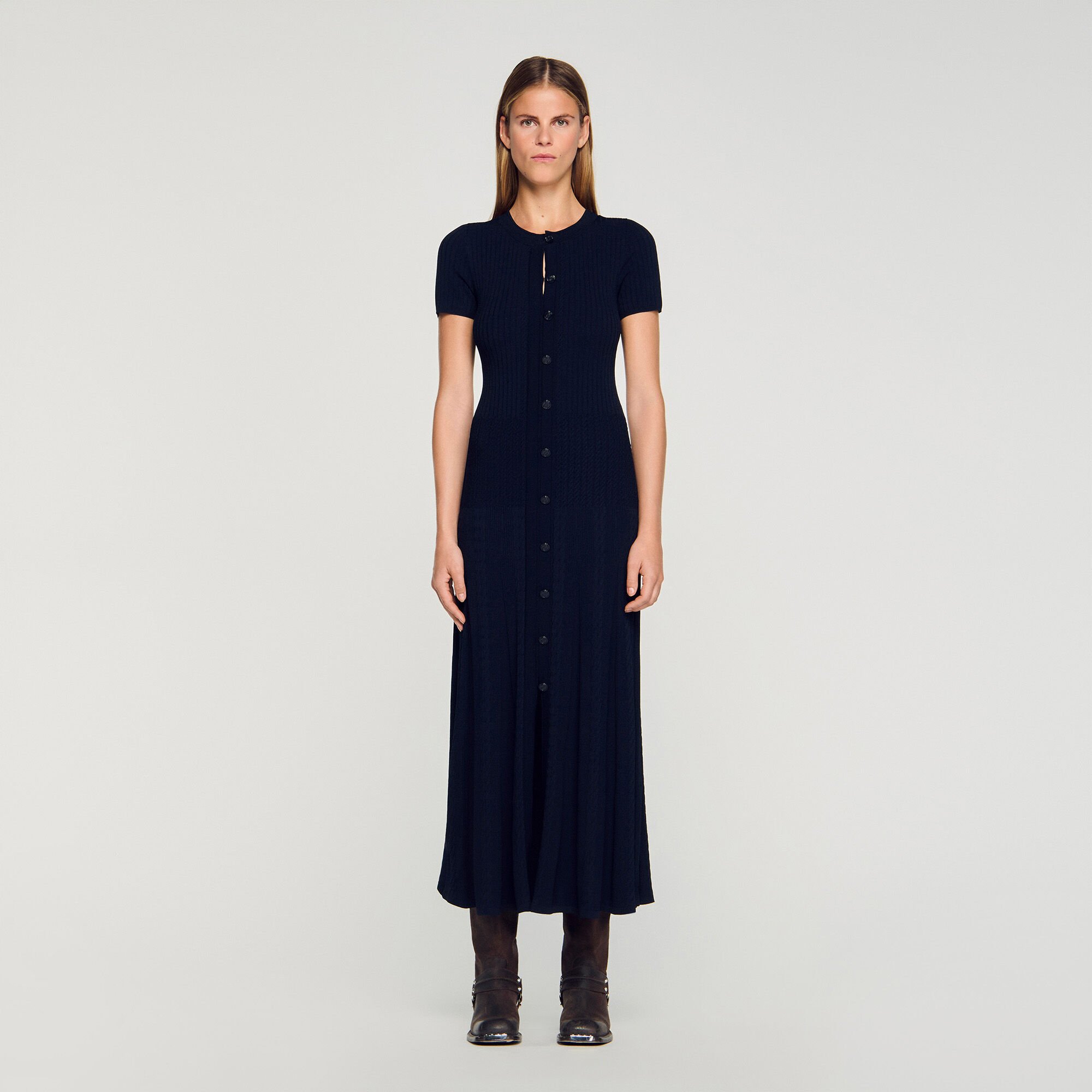 Knit maxi dress