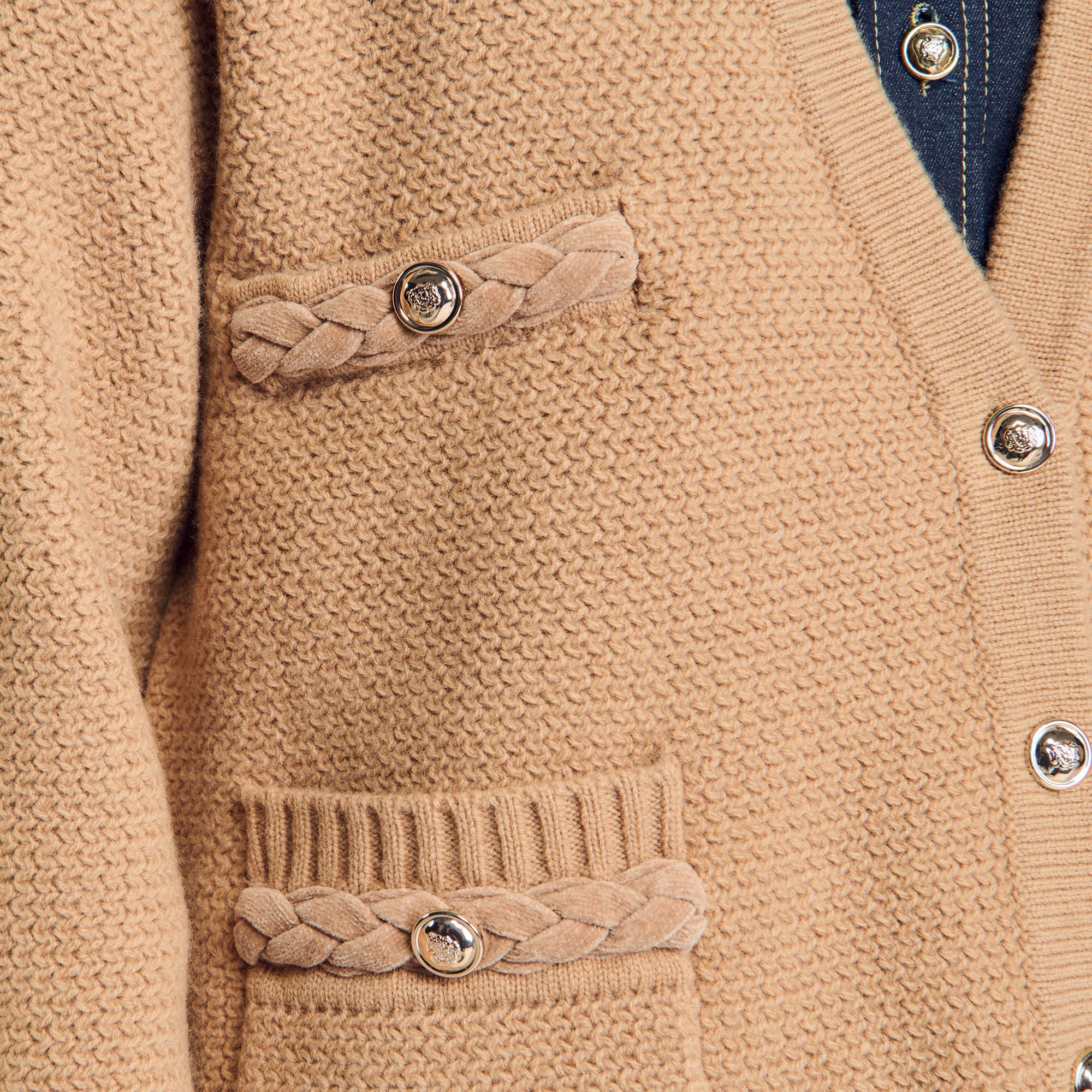 Long wool cardigan