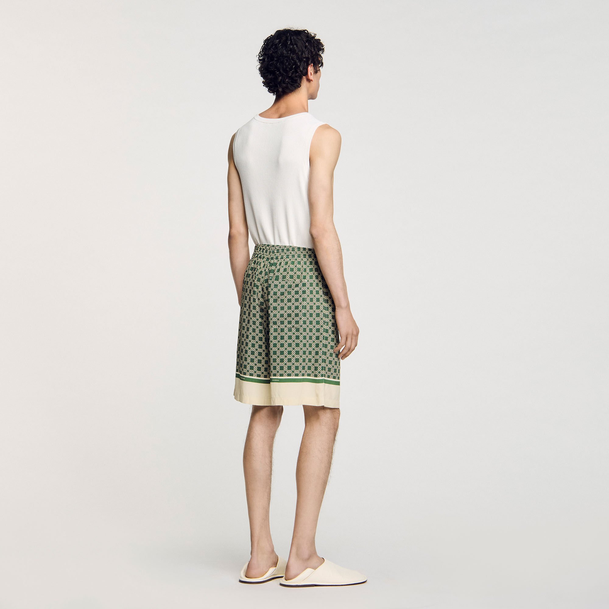 Patterned Flowy Bermuda shorts