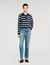 Striped polo sweater