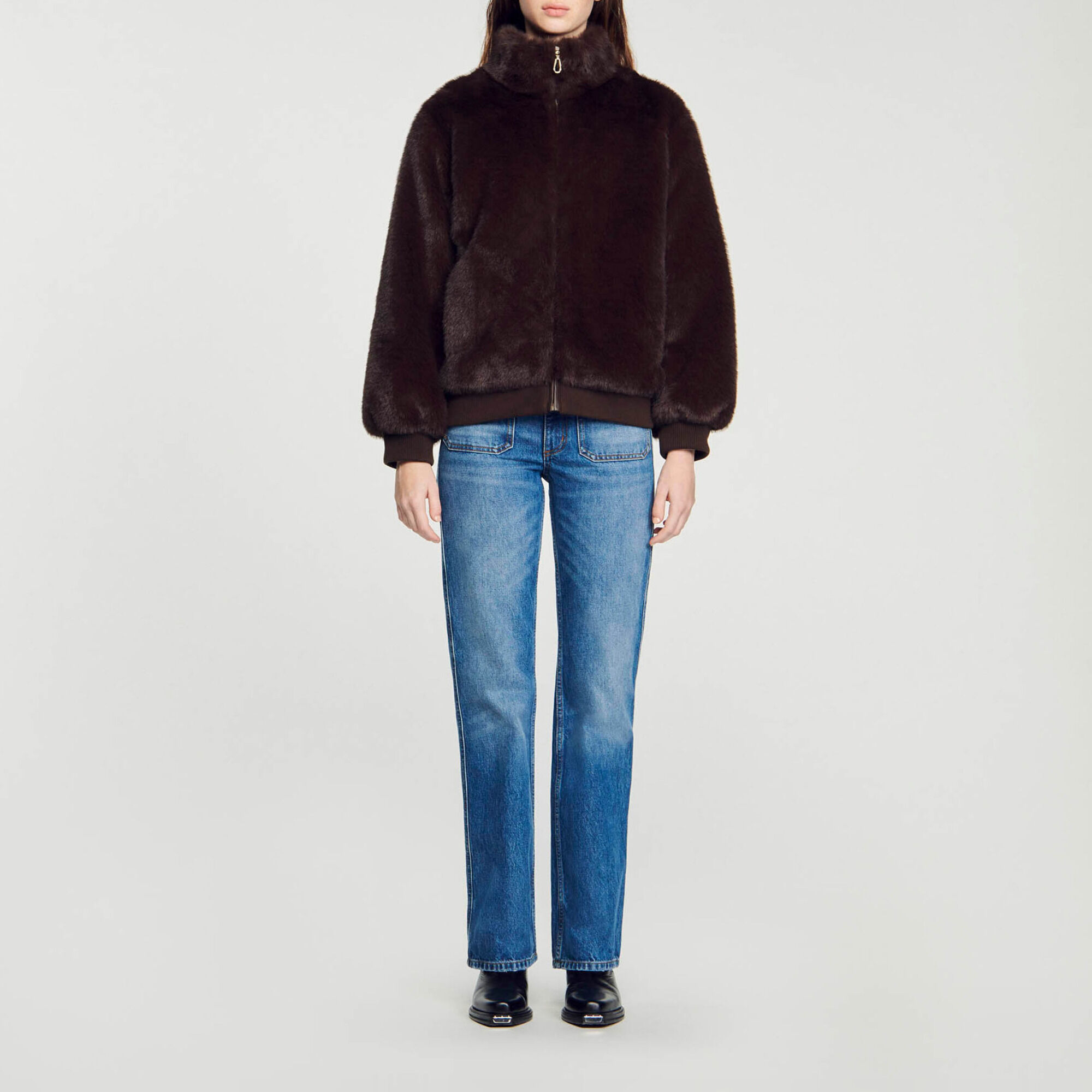 Faux fur jacket