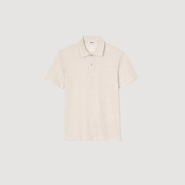 Linen polo shirt