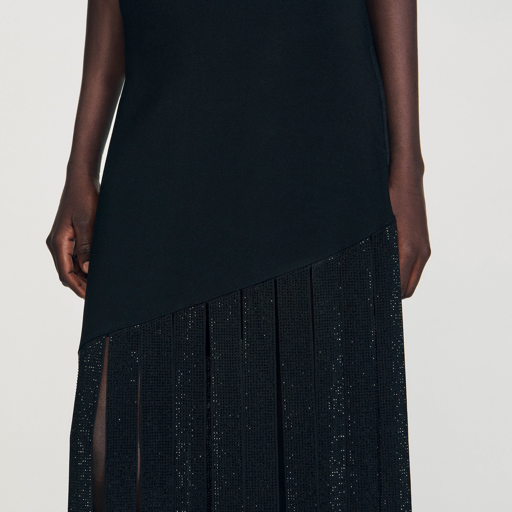 Fringed maxi dress