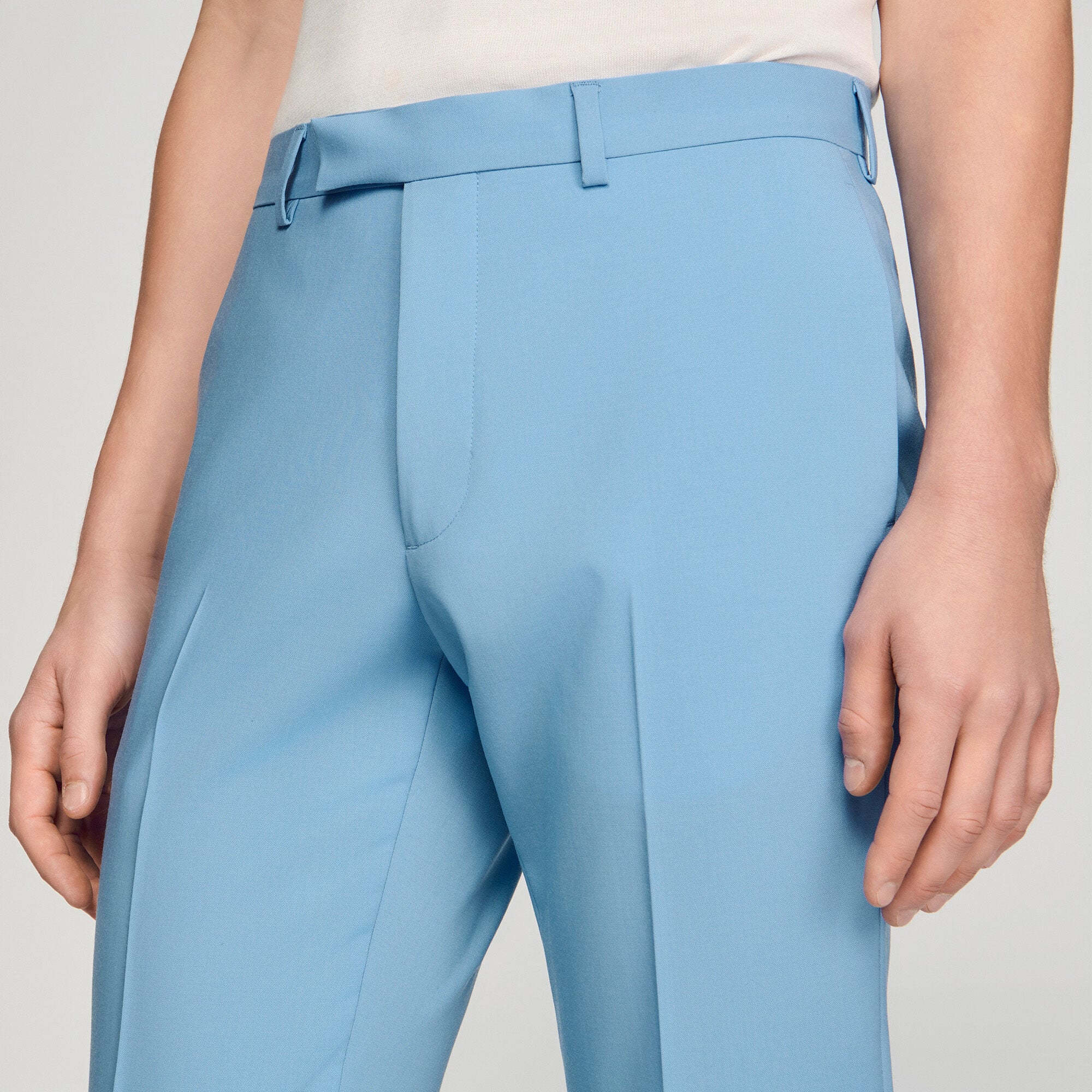 Wool suit trousers