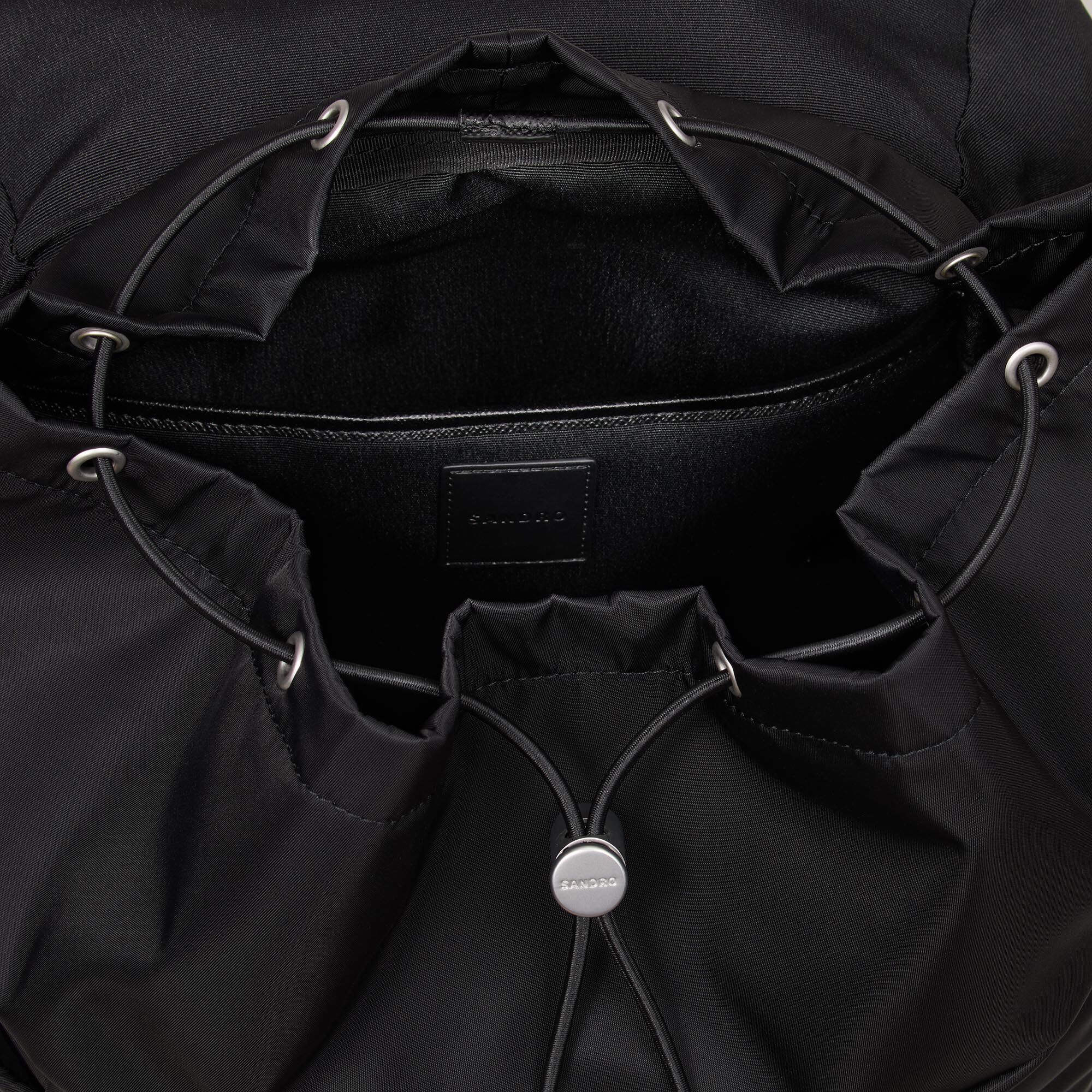 Recycled leather backpack