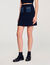 Mini knit and denim skirt
