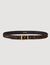 Pony effect leather belt