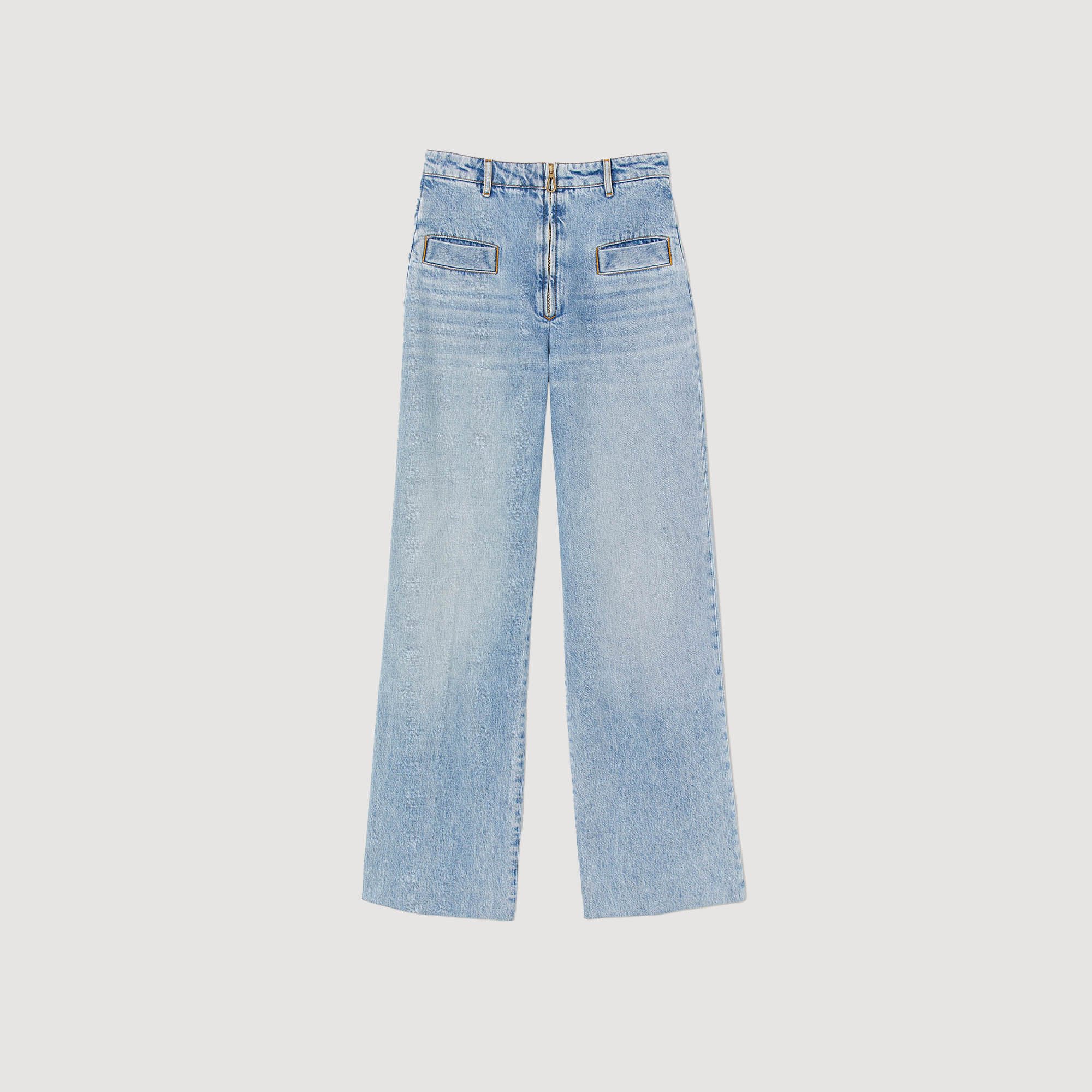 送料無料◆2025新品  For blue jeans Wide-leg Women Paris Sandro | パンツ