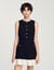 Two-tone tweed mini dress