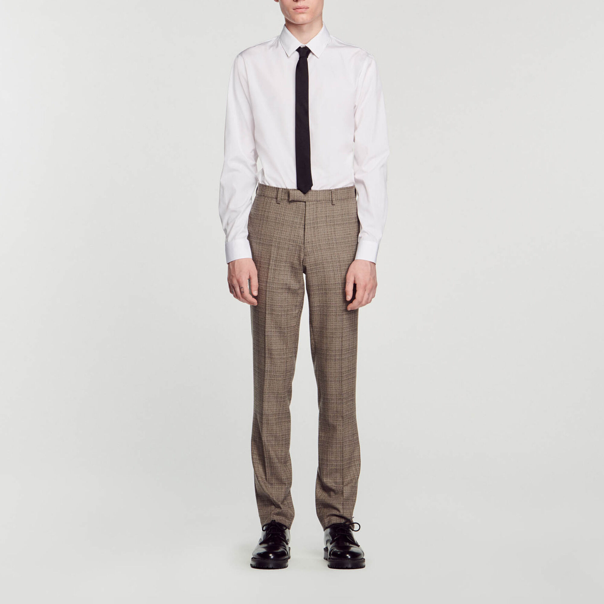 Wool suit pants