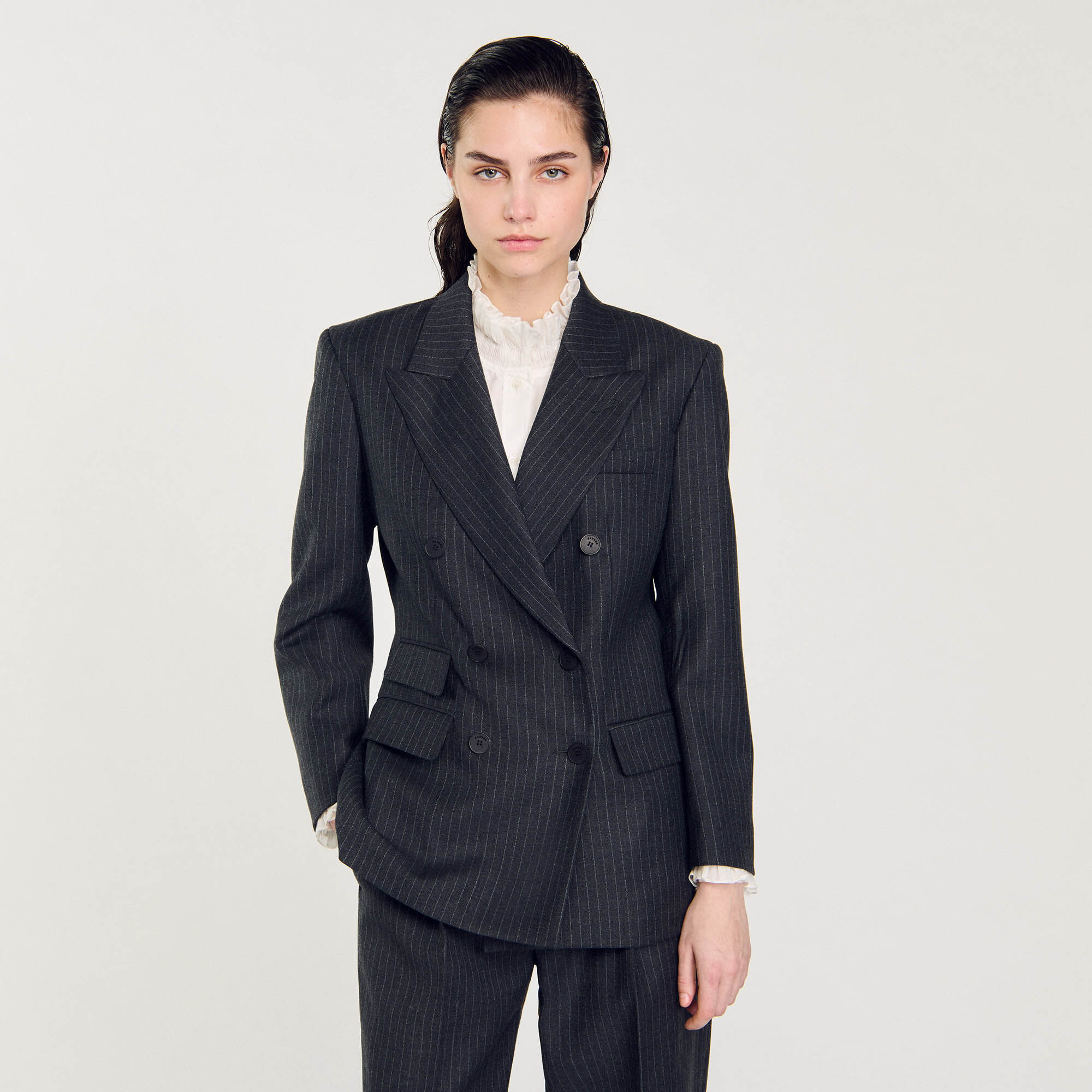 Stripped suit jacket