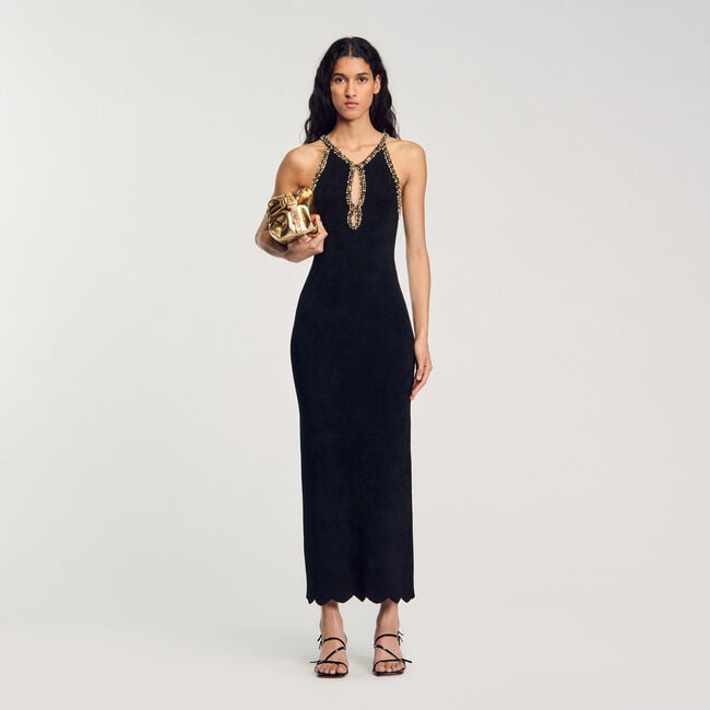 Beaded maxi dress