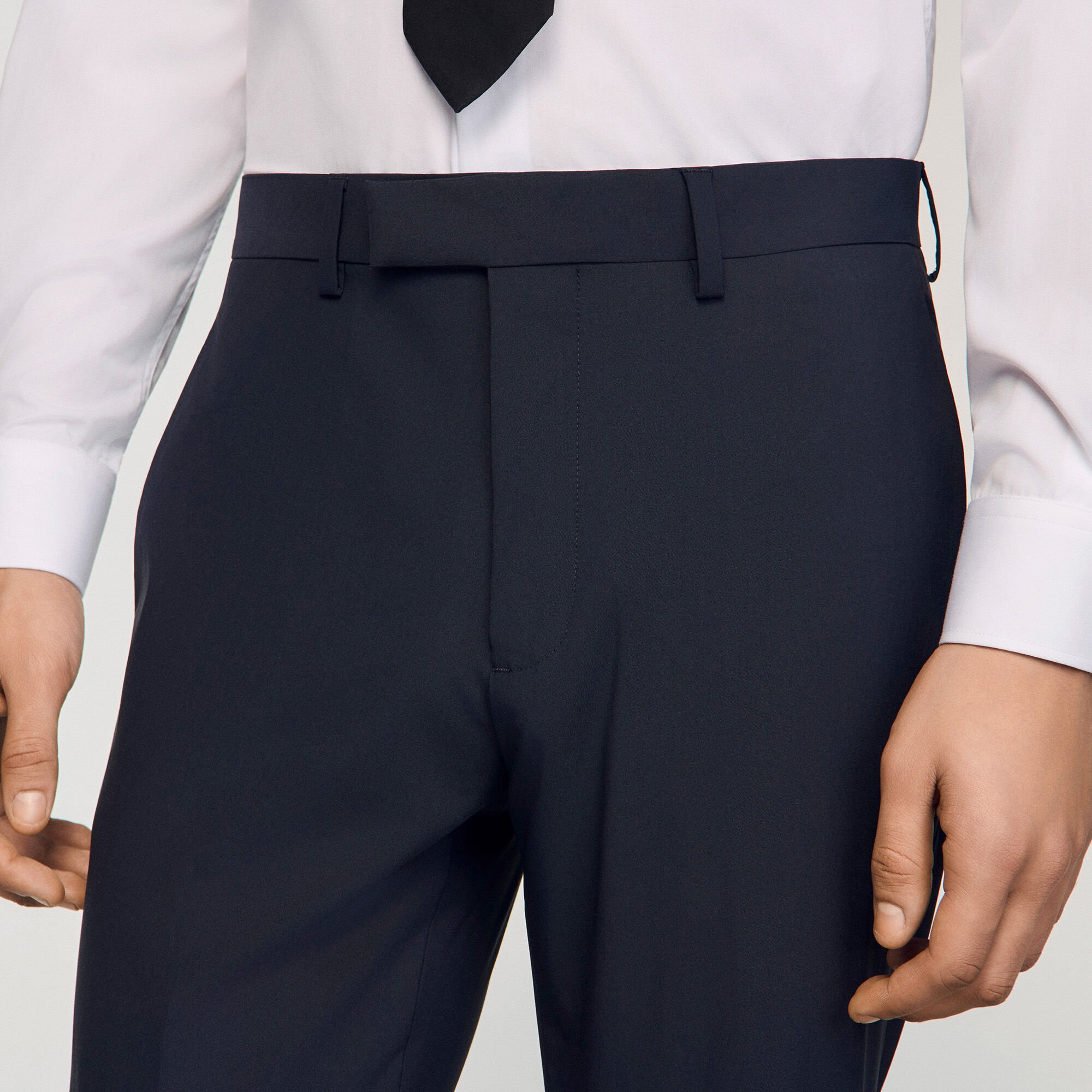 Wool suit trousers