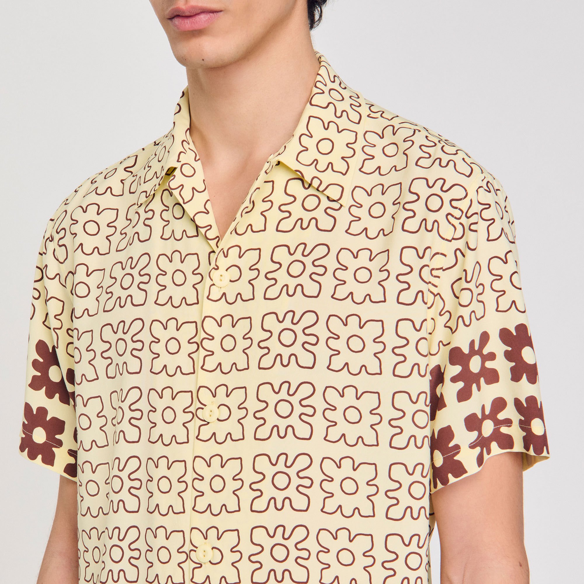 Floral motif shirt