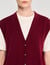 Two-tone wool and cashmere sweater