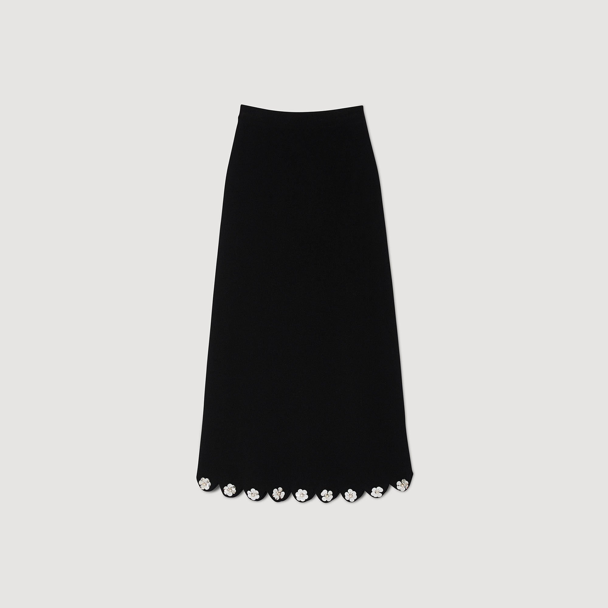 Long knit skirt