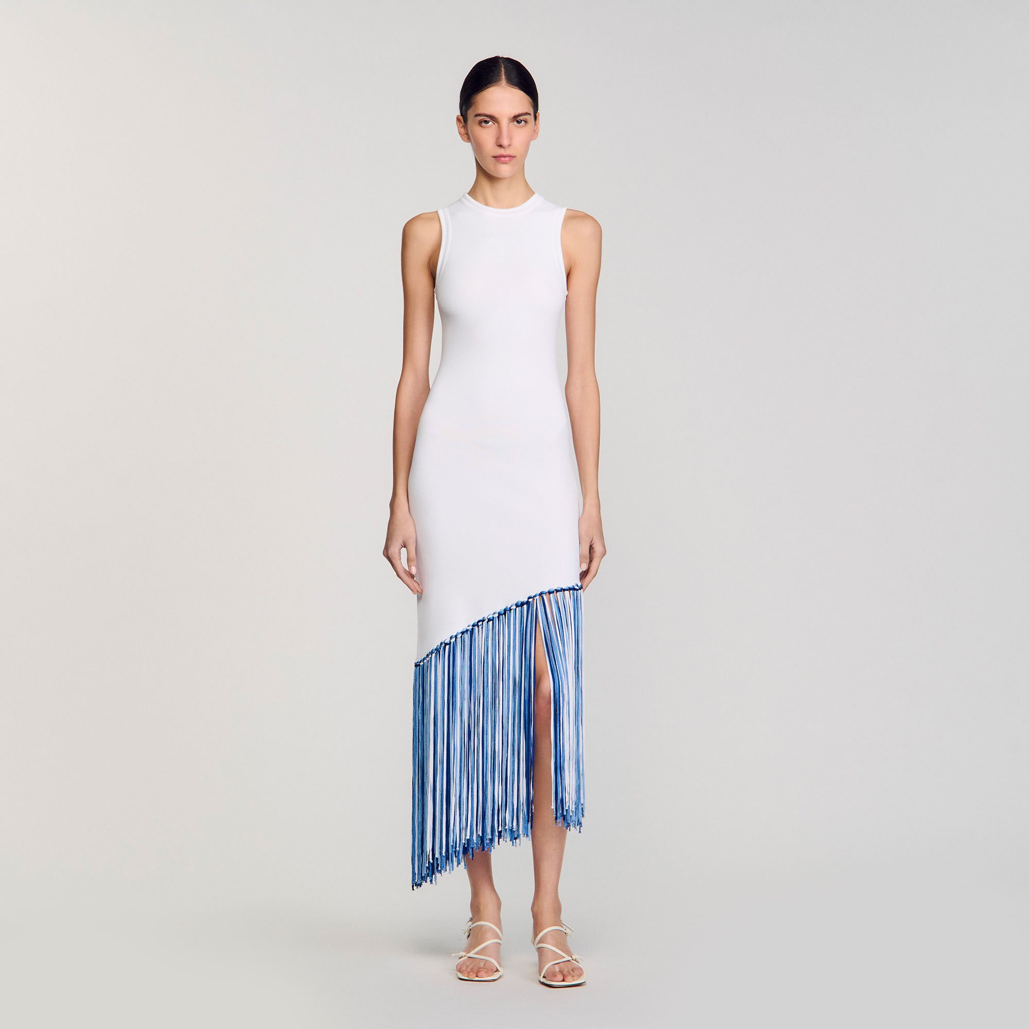 Fringed maxi dress