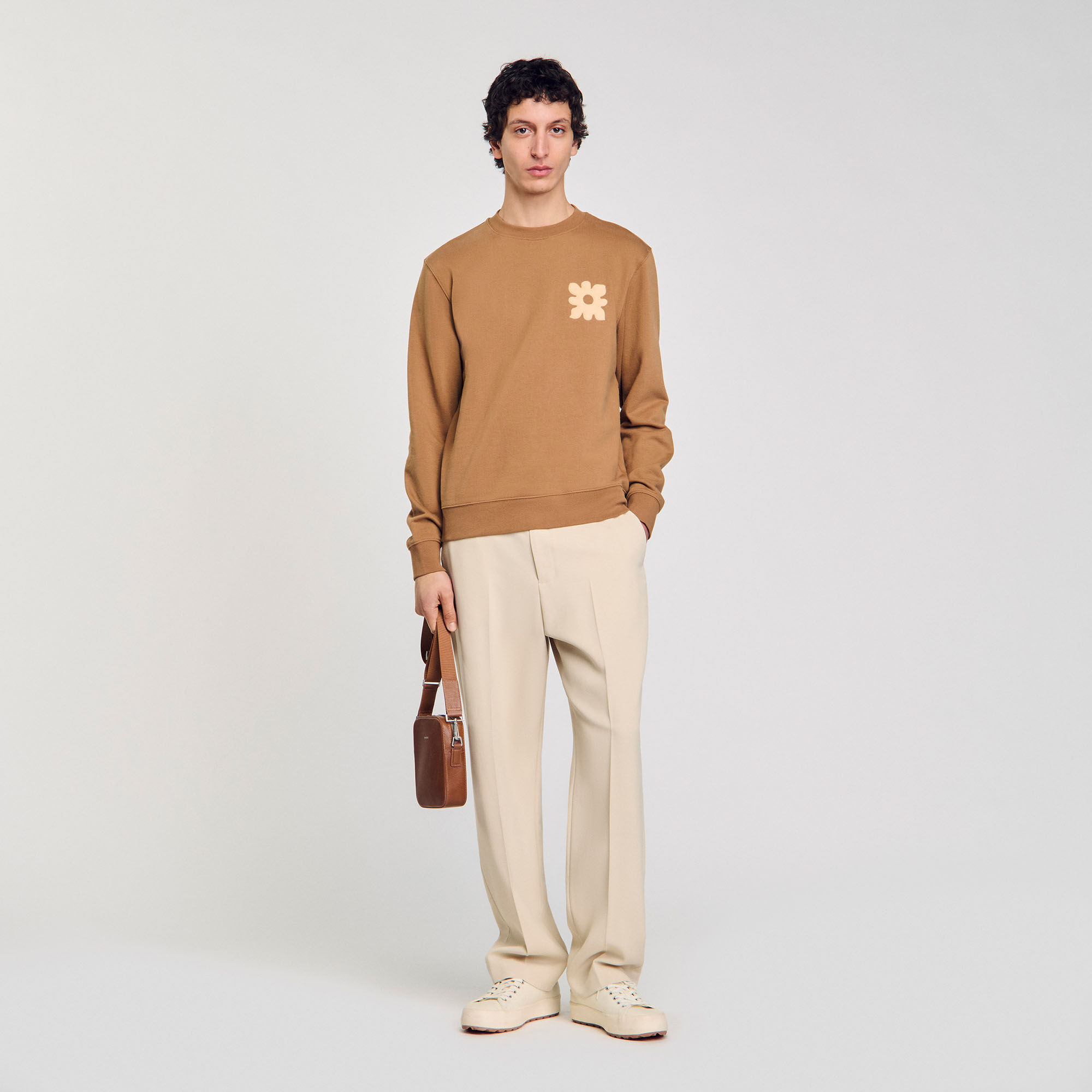 フランス発 Sandro オーバーサイズ 襟付き ジッパー ジャケット フランス発 ジャケット 襟付き Sandro ジッパー オーバーサイズ