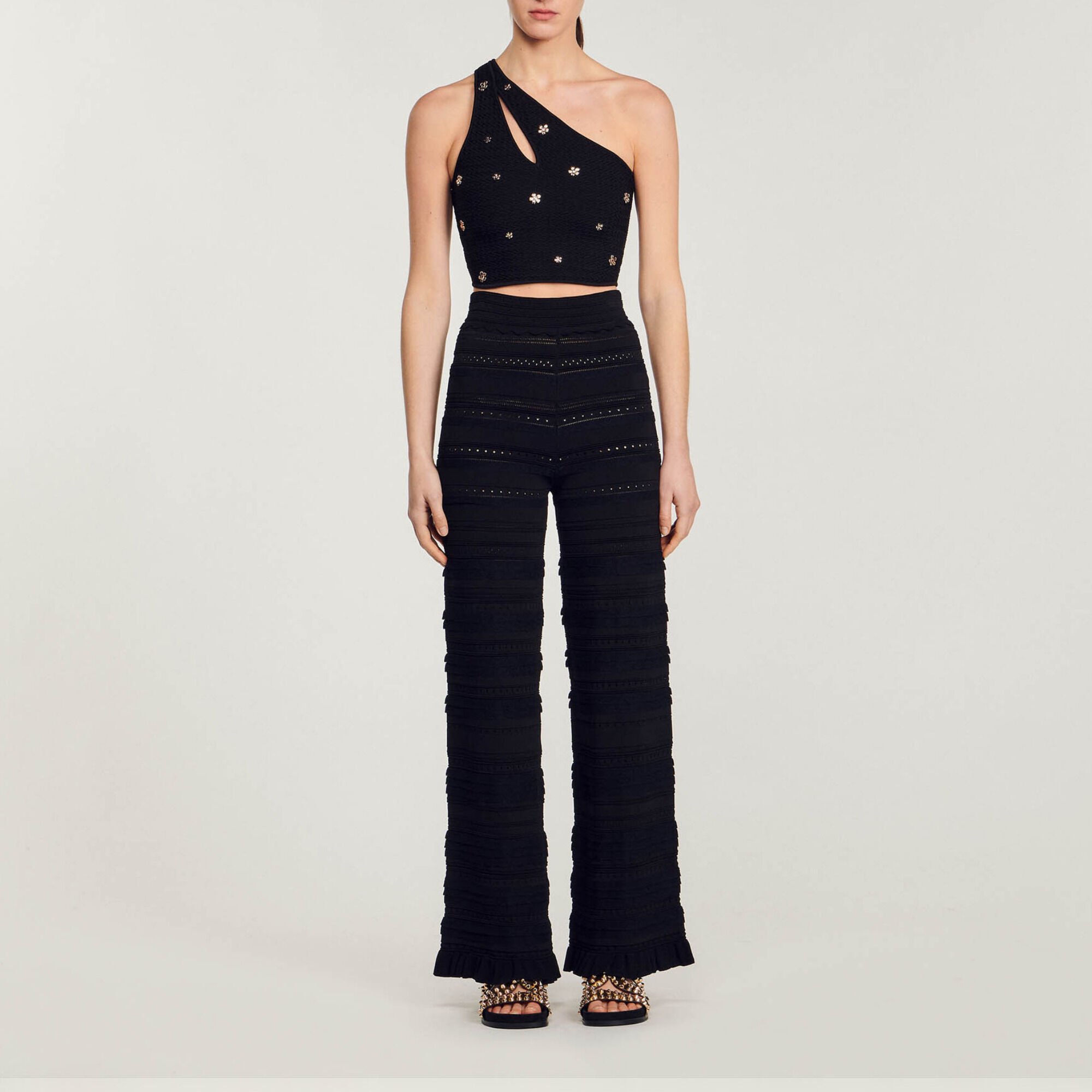 Asymmetrical crop top